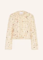 Marynarki i żakiety damskie - Rich & Royal Żakiet Pudełkowy Z Cekinami I Ozdobnymi Kamykami gold - miniaturka - grafika 1