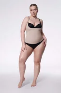Bielizna nocna - Koszula 214 Basic Cami Top Open Biust Naturalna (Rozmiar XL) - miniaturka - grafika 1