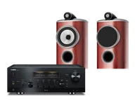 Zestawy stereo - Yamaha R-N2000A (czarny) + 805 D4 (rosenut) - miniaturka - grafika 1
