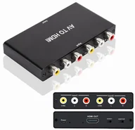 Inne akcesoria audio-wideo - Konwerter Adapter Switch z analogowego 2x AV RCA CVBS do cyfrowego HDMI - miniaturka - grafika 1