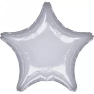 Balony i akcesoria - Balon foliowy metalik srebrny gwiazda 48cm - miniaturka - grafika 1