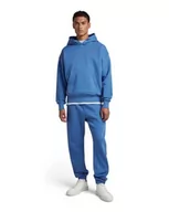 Bluzy męskie - G-STAR RAW Męska bluza z kapturem, unisex, niebieska (Retro Blue C235-937), S - miniaturka - grafika 1