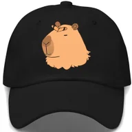 Czapki i chusty sportowe męskie - Czapka Z Daszkiem Dziecięca ANGRY CAPIBARA Czarny Na Lato Różne Wzory - miniaturka - grafika 1