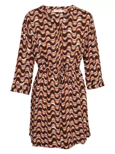 Sukienki - Cream Sukienka "Runa" w kolorze brązowym ze wzorem - grafika 1