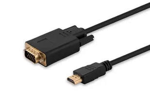 SAVIO Kabel HDMI CL-103 19pin męski - VGA męski 1,8m CL-103 - Kable - miniaturka - grafika 2