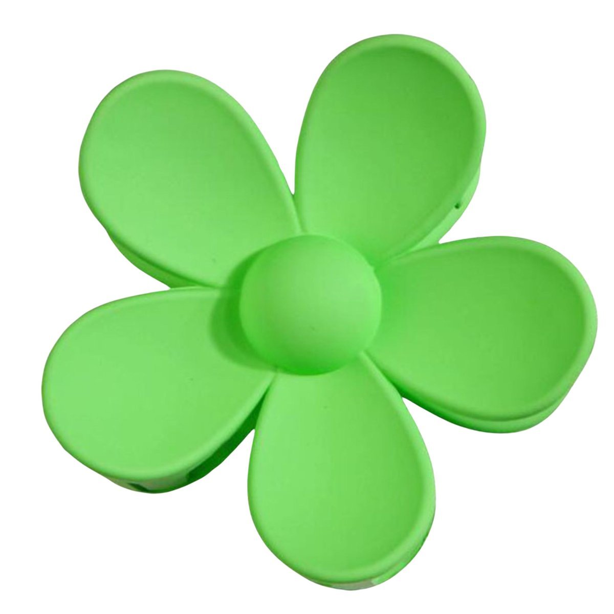 Klamra do Włosów Zielona Duży Kwiatek Spinka do Koka Lekka i Wytrzymała