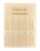 Mały naukowiec - DREWNIANA TABLICZKA MNOŻENIA A4 DO ZAWIESZENIA ZAWIESZKA DO NAUKI 29CM - miniaturka - grafika 1