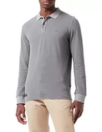 Koszulki męskie - Camel Active Męska Koszulka Polo, Szary Stone Grey, S - miniaturka - grafika 1