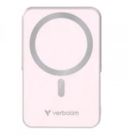 Powerbanki - Powerbank Verbatim Charge 'n' Go Magnetic Wireless with Stand 10000mAh USB-C PD 3.0 Pink - miniaturka - grafika 1