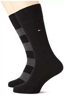 Tommy Hilfiger Skarpety męskie (opakowanie 2), Czarny (Czarny 200), 39-42 EU - Skarpetki męskie - miniaturka - grafika 1