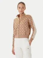 Bluzy damskie - Guess Bluza V5YQ07 K0282 Brązowy Regular Fit - miniaturka - grafika 1