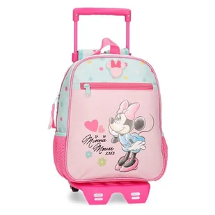 Joumma Disney Minnie Imagine Plecak przedszkolny z wózkiem różowy 23x28x10 cm poliester 6,44L, Różowy kolor, Plecak przedszkolny z wózkiem - Plecaki szkolne i tornistry - miniaturka - grafika 1