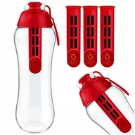 Butelki filtrujące - Butelka Filtrująca Wodę Dafi 0,5L Czerwona + 3 Filtry Wody Dafi - miniaturka - grafika 1