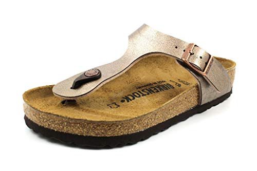 Birkenstock Gizeh klapki damskie Birko-Flor, Uroczy szary, 43 EU