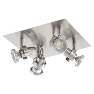 Oprawy, klosze i abażury - Oprawa ścienno-sufitowa TUKON 3 LED 4xGU10 3W 3000K - Nikiel satynowy - miniaturka - grafika 1