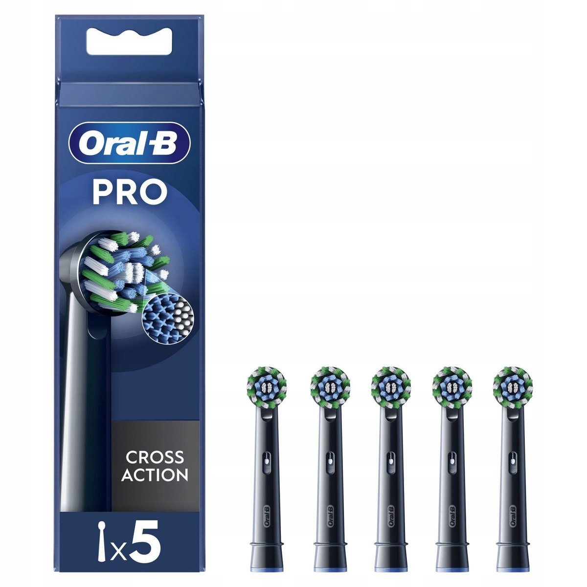 KOŃCÓWKA DO SZCZOTECZKI ELEKTRYCZNEJ ORAL-B PRO CROSS ACTION BLACK 5 SZT.