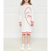 Sukienki i spódniczki dla dziewczynek - Guess Sukienka | z dodatkiem kaszmiru - miniaturka - grafika 1