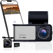 Wideorejestratory - AutoSky 4K Dash Cam Pro Front 4K + Rear 1080P GPS ADC888 - miniaturka - grafika 1