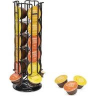 Akcesoria i części do ekspresów do kawy - Uchwyt na kapsułki z kawą na 24 kapsułki Dolce Gusto, obrotowy stojak do przechowywania kapsułek z kawą, czarny - miniaturka - grafika 1