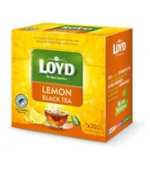 Herbata - Herbata czarna, LOYD Lemon Black Tea, 20 torebek - miniaturka - grafika 1