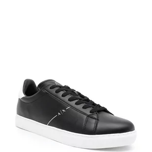 Armani Exchange Skórzane trampki - Trampki męskie - miniaturka - grafika 1