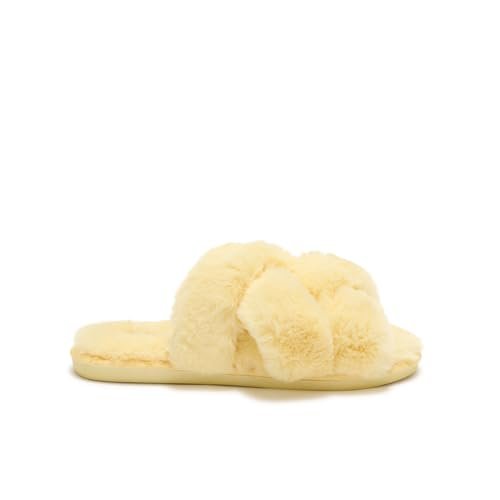 Scholl Kapcie damskie Softie, żółte, 4 UK