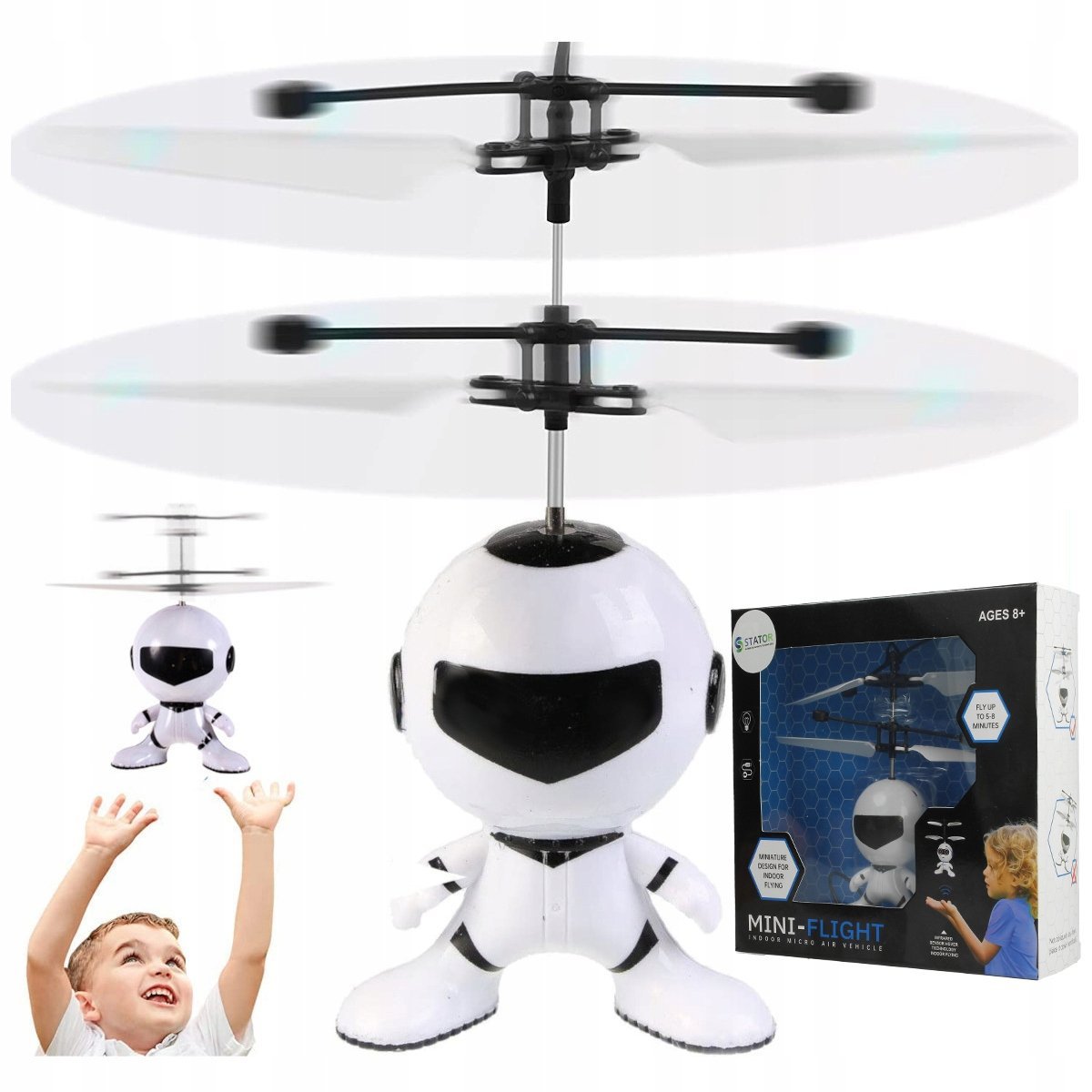 Latający Kosmita Dron UFO Astronauta na Podczerwień Sterowany Dłonią