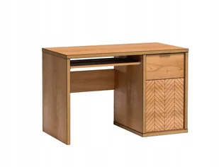 Nowoczesne biurko jodełka dąb karmel FOLIO - Biurka Nowoczesne biurko jodełka dąb karmel FOLIO - Biurka - miniaturka - grafika 1