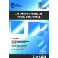 Czasopisma - Zarządzanie Publiczne 3 (53) 2020 - miniaturka - grafika 1