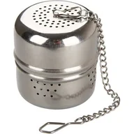 Zaparzacze i kawiarki - FACKELMANN Fackelmann zaparzacz do herbaty z łańcuszkiem INOX, stal nierdzewna, srebrny,  3,7 cm, wysokość ok. 4 cm - miniaturka - grafika 1