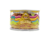 Masy plastyczne - Ultra Piasek żółty - puszka 200g + 5 foremek Zamek Epee - miniaturka - grafika 1