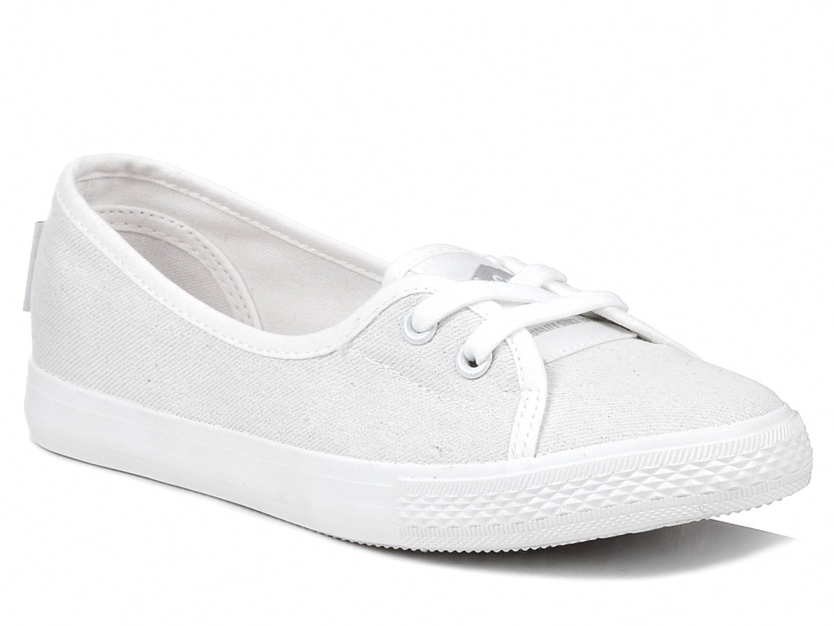 Tenisówki damskie Lee Cooper 3313L baleriny wsuwane tekstylne białe-36