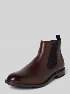 Buty chelsea ze skóry z pętelką model ‘Bonifacio’ - Botki męskie - miniaturka - grafika 1