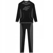 Pozostała odzież narciarska - Bielizna bezszwowa dla dziewczynki 4F F109 głęboka czerń 4FJAW23USEAF109 20 - miniaturka - grafika 1