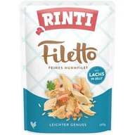 Mokra karma dla psów - RINTI Filetto 24 x 100 g Kurczak i łosoś - miniaturka - grafika 1
