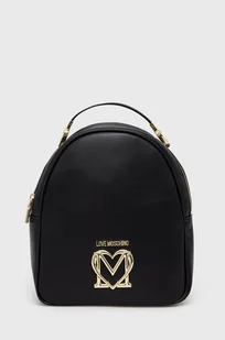 Love Moschino plecak damski kolor czarny mały gładki - Plecaki - miniaturka - grafika 1