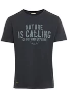 Koszulki męskie - camel active Męski T-shirt, niebieski (Night Blue), S - miniaturka - grafika 1