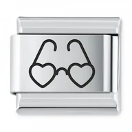 Charmsy - Murrano ITALIAN CHARMS Symbole Miłosne Okulary IH-131 - miniaturka - grafika 1