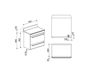 Kuchenka elektryczna Kuchnia z płytą indukcyjną SMEG TR90IGR2 - Kuchenki elektryczne - miniaturka - grafika 3