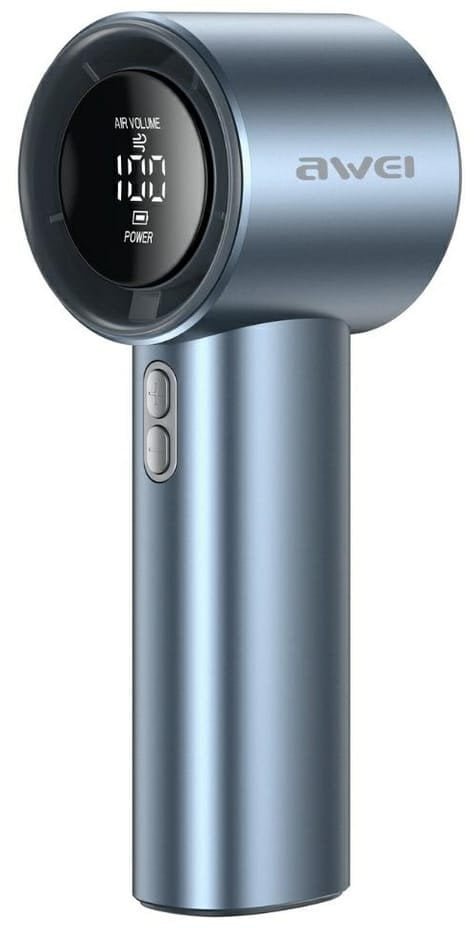 Wiatrak ręczny AWEI F38 MINI niebieski