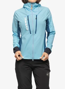 Kurtka softshell damska Mammut Aenergy SO Hybrid Hooded Jacket - cool blue/deep ice - Kurtki damskie - miniaturka - grafika 1