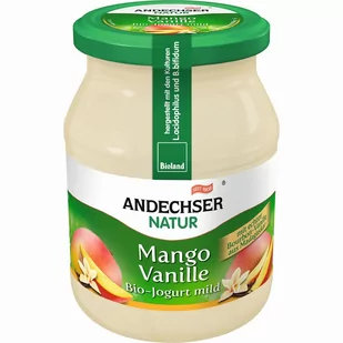 Jogurt mango-wanilia 3,7% tł. BIO 500 g - Kefiry, jogurty, maślanki - miniaturka - grafika 1