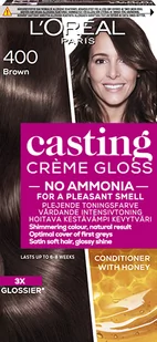 Loreal Casting Creme Gloss 400 Dark Brown - Farby do włosów i szampony koloryzujące - miniaturka - grafika 2