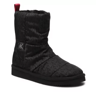 Botki damskie - Michael Kors Botki MICHAEL Stark Slipper Bootie 40R2SRFP1D Black - grafika 1