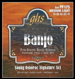 ghs GHS PF 175 Sonny OSB Banjo Stainless Steel sosborne (5-String) PF175 - Struny gitarowe  - miniaturka - grafika 1