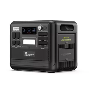 Przenośna Stacja Zasilania FOSSiBOT F2400 2048Wh/2400W Generator Słoneczny, Szybkie Ładowanie w 1,5 Godziny - Czarna - Akumulatory ogólnego zastosowania - miniaturka - grafika 4