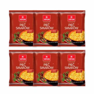 Vifon Zupa błyskawiczna pięć smaków 70 g x 6 sztuk - Dania dla dzieci - miniaturka - grafika 1