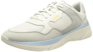 BOSS Męskie sneakersy Dean_Runn_memx, Open Grey67, 40 EU - Sneakersy damskie - miniaturka - grafika 1