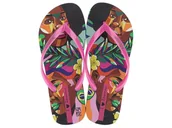 Klapki i japonki damskie - IPANEMA Graffiti IV Fem, japonki damskie, różowe/zielone, 37 EU, Różowy, zielony, 37 EU - miniaturka - grafika 1