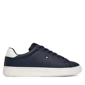 Buty dla chłopców - Sneakersy Tommy Hilfiger T3X9-34350-1355 S Granatowy - miniaturka - grafika 1